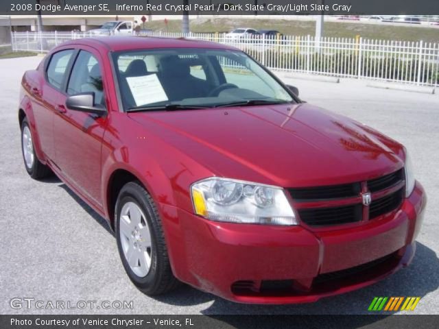 2008 Dodge Avenger SE in Inferno Red Crystal Pearl
