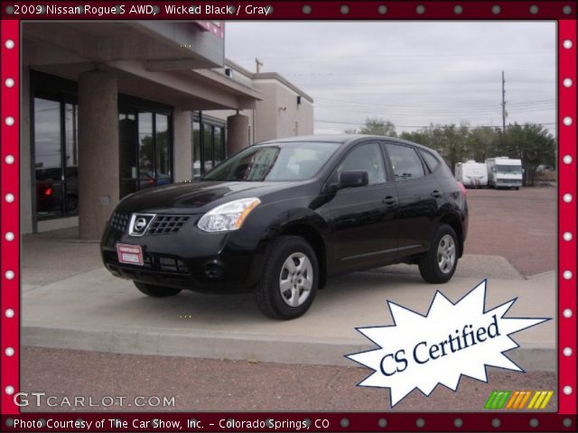 2009 Nissan Rogue S AWD in Wicked Black