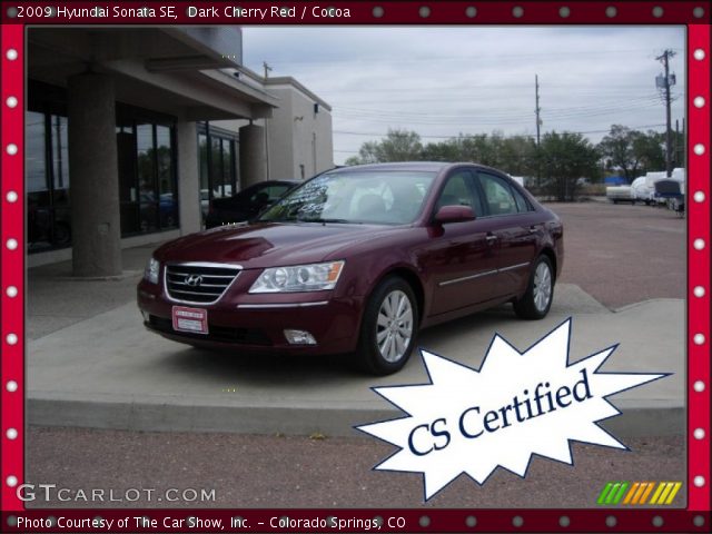 2009 Hyundai Sonata SE in Dark Cherry Red