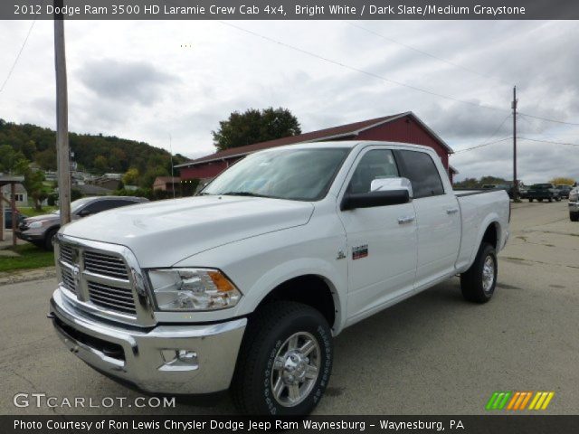 2012 Dodge Ram 3500 HD Laramie Crew Cab 4x4 in Bright White