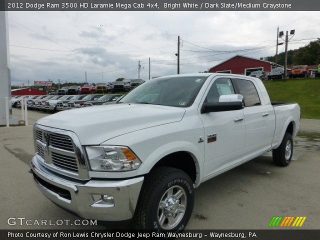 2012 Dodge Ram 3500 HD Laramie Mega Cab 4x4 in Bright White