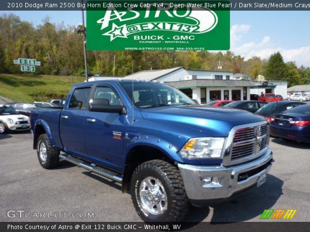 2010 Dodge Ram 2500 Big Horn Edition Crew Cab 4x4 in Deep Water Blue Pearl