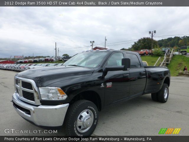 2012 Dodge Ram 3500 HD ST Crew Cab 4x4 Dually in Black
