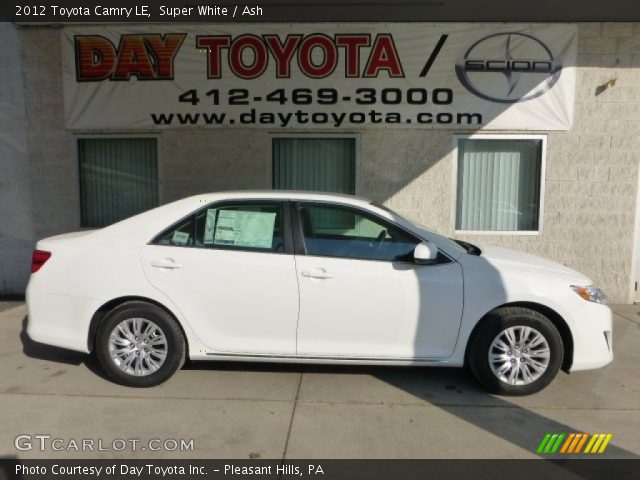 2012 Toyota Camry LE in Super White