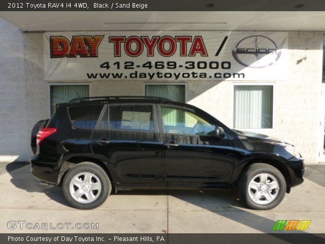 2012 Toyota RAV4 I4 4WD in Black