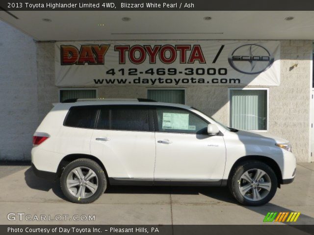 2013 Toyota Highlander Limited 4WD in Blizzard White Pearl