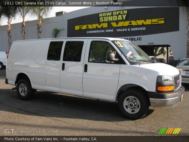2012 GMC Savana Van 2500 Cargo in Summit White