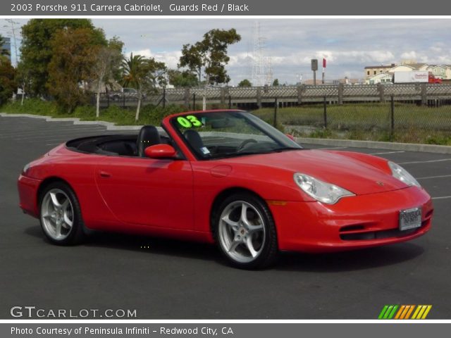 2003 Porsche 911 Carrera Cabriolet in Guards Red
