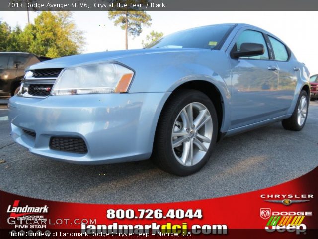2013 Dodge Avenger SE V6 in Crystal Blue Pearl