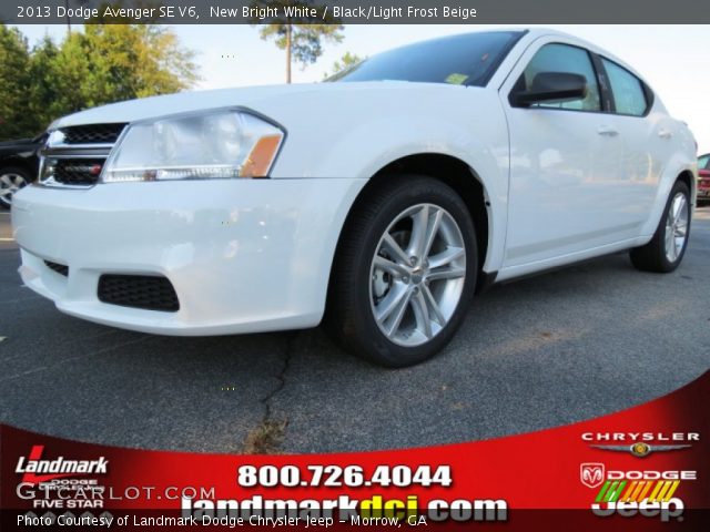 2013 Dodge Avenger SE V6 in New Bright White