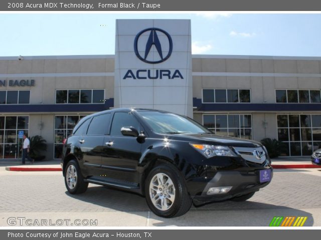 2008 Acura MDX Technology in Formal Black
