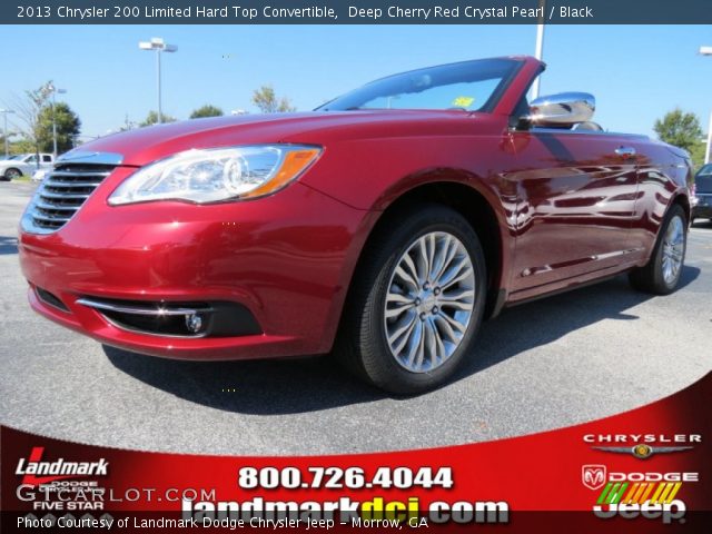 2013 Chrysler 200 Limited Hard Top Convertible in Deep Cherry Red Crystal Pearl