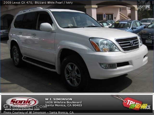 2009 Lexus GX 470 in Blizzard White Pearl
