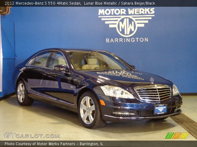 2012 Mercedes-Benz S 550 4Matic Sedan in Lunar Blue Metallic