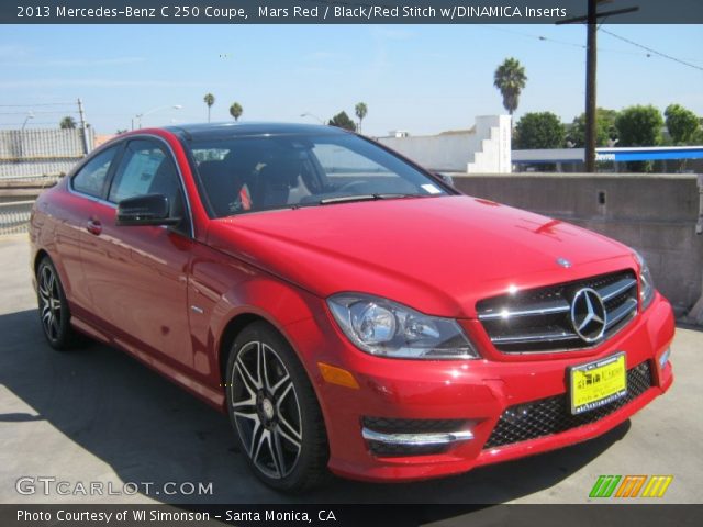 2013 Mercedes-Benz C 250 Coupe in Mars Red