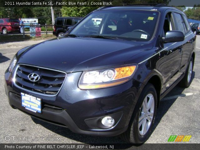 2011 Hyundai Santa Fe SE in Pacific Blue Pearl
