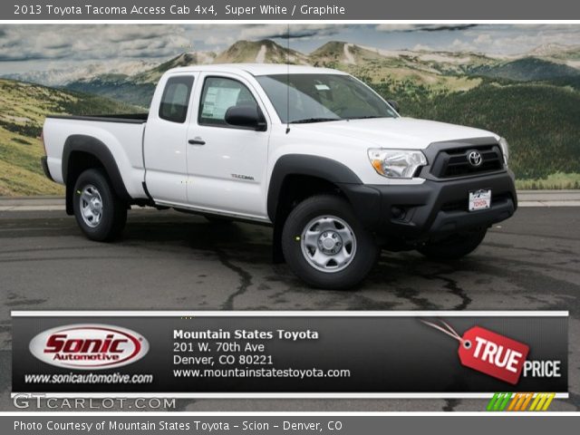 2013 Toyota Tacoma Access Cab 4x4 in Super White