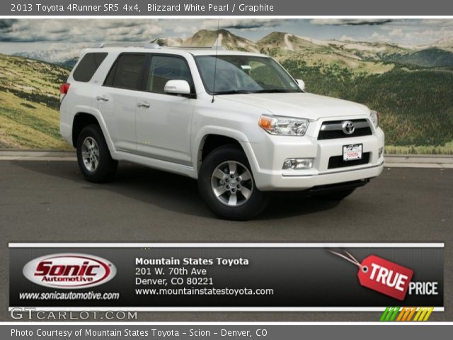 2013 Toyota 4Runner SR5 4x4 in Blizzard White Pearl
