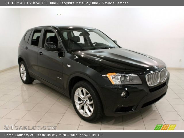 2011 BMW X3 xDrive 35i in Black Sapphire Metallic