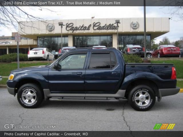 2003 Ford Explorer Sport Trac XLT in True Blue Metallic