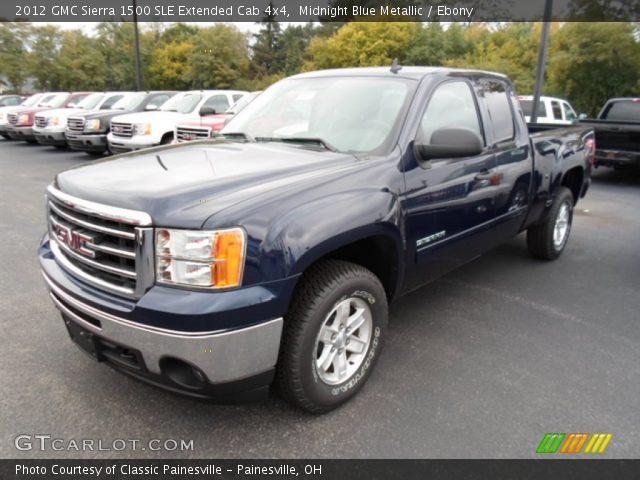 2012 GMC Sierra 1500 SLE Extended Cab 4x4 in Midnight Blue Metallic