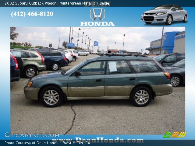 2002 Subaru Outback Wagon in Wintergreen Metallic