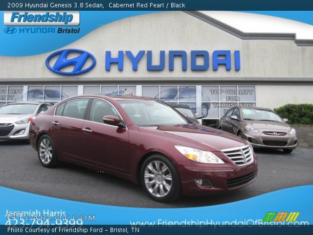 2009 Hyundai Genesis 3.8 Sedan in Cabernet Red Pearl