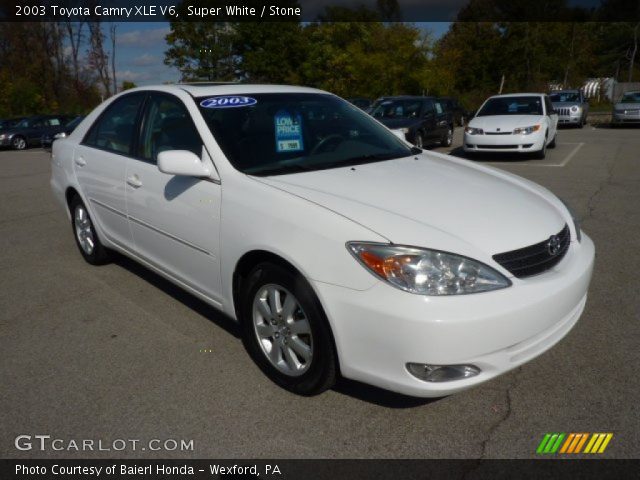 2003 Toyota Camry XLE V6 in Super White