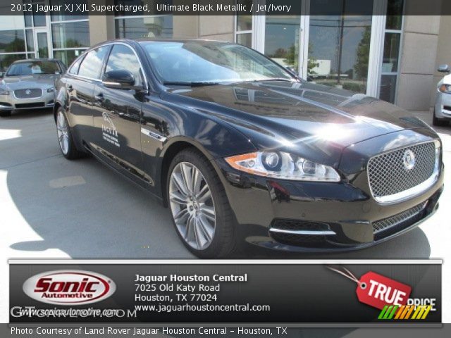 2012 Jaguar XJ XJL Supercharged in Ultimate Black Metallic