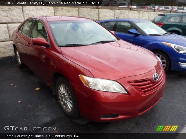 2007 Toyota Camry LE in Barcelona Red Metallic