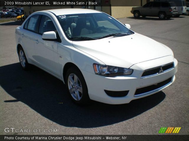 2009 Mitsubishi Lancer ES in Wicked White Satin