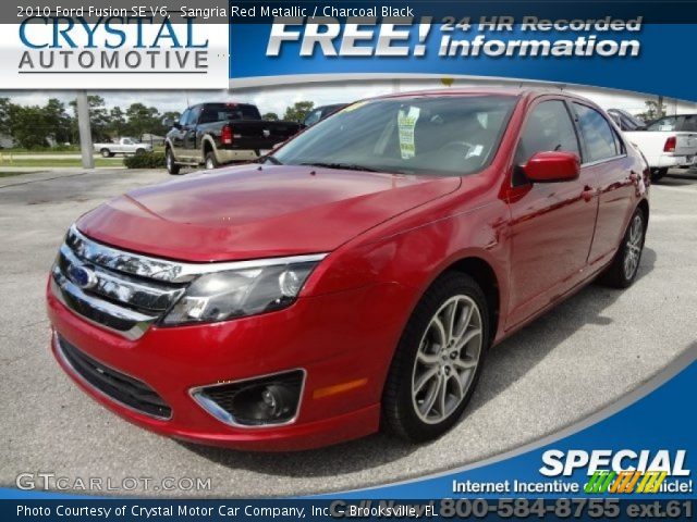 2010 Ford Fusion SE V6 in Sangria Red Metallic