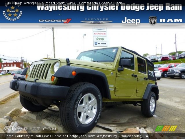 2013 Jeep Wrangler Unlimited Sport S 4x4 in Commando Green