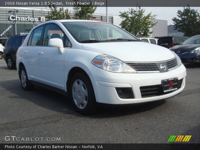 2009 Nissan Versa 1.8 S Sedan in Fresh Powder