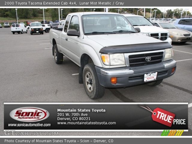 2000 Toyota Tacoma Extended Cab 4x4 in Lunar Mist Metallic