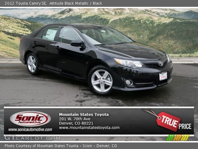2012 Toyota Camry SE in Attitude Black Metallic