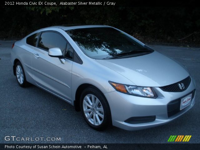 2012 Honda Civic EX Coupe in Alabaster Silver Metallic