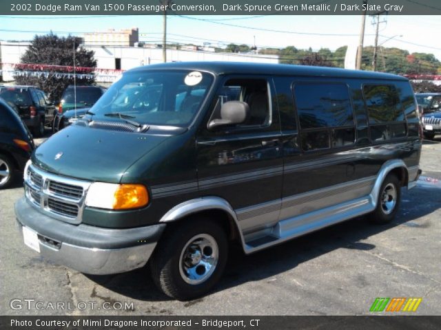 2002 Dodge Ram Van 1500 Passenger Conversion in Dark Spruce Green Metallic