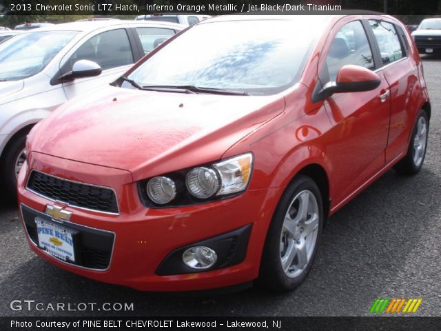 2013 Chevrolet Sonic LTZ Hatch in Inferno Orange Metallic