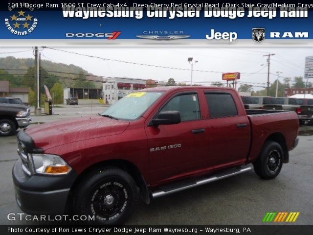 2011 Dodge Ram 1500 ST Crew Cab 4x4 in Deep Cherry Red Crystal Pearl