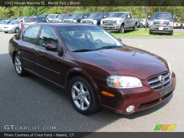 2003 Nissan Maxima SE in Merlot Red