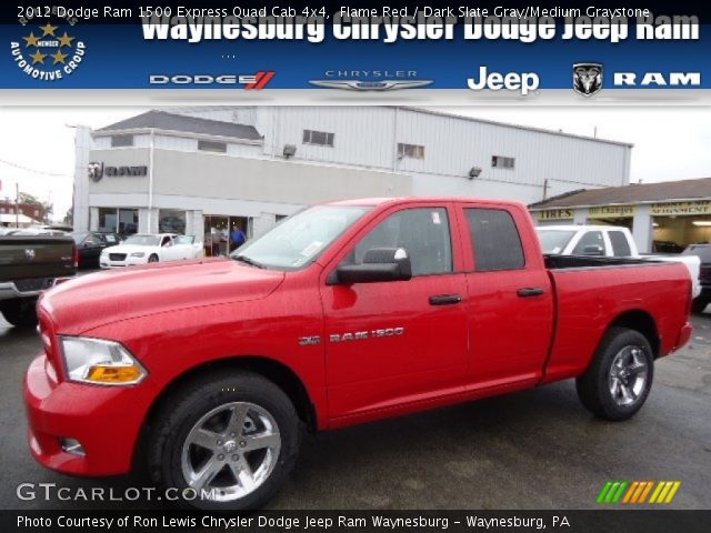 2012 Dodge Ram 1500 Express Quad Cab 4x4 in Flame Red