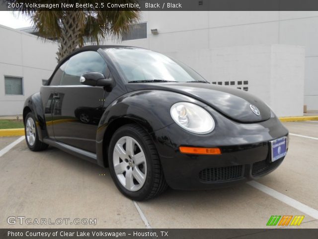 2007 Volkswagen New Beetle 2.5 Convertible in Black