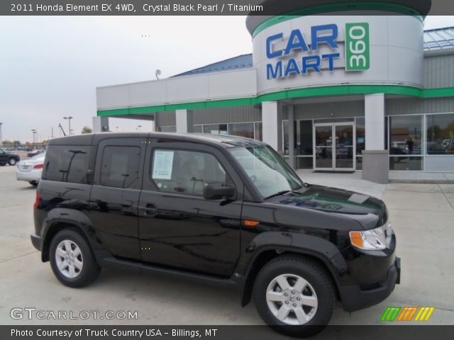 2011 Honda Element EX 4WD in Crystal Black Pearl