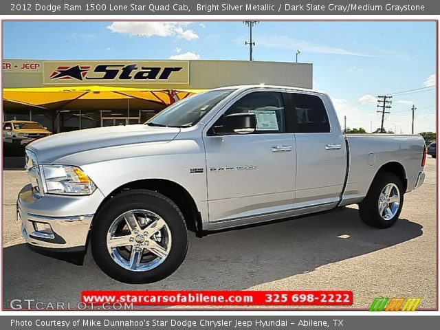 2012 Dodge Ram 1500 Lone Star Quad Cab in Bright Silver Metallic
