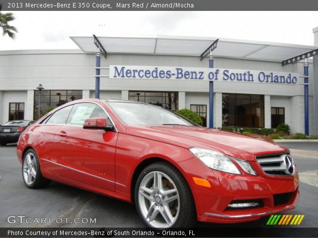 2013 Mercedes-Benz E 350 Coupe in Mars Red