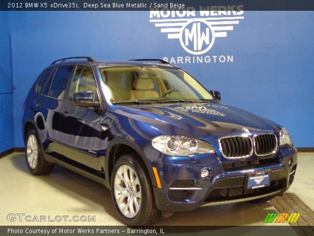 2012 BMW X5 xDrive35i in Deep Sea Blue Metallic