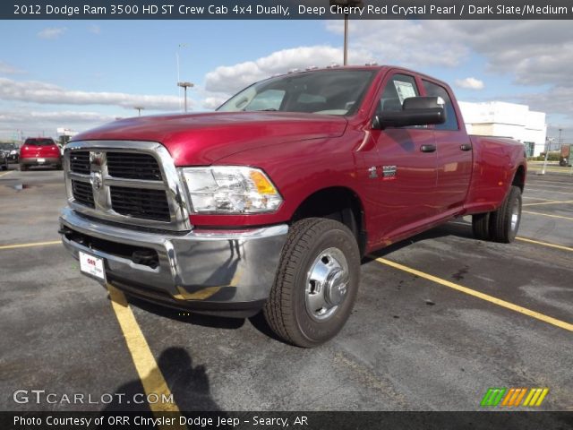 2012 Dodge Ram 3500 HD ST Crew Cab 4x4 Dually in Deep Cherry Red Crystal Pearl