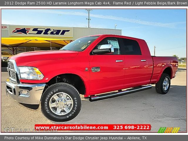2012 Dodge Ram 2500 HD Laramie Longhorn Mega Cab 4x4 in Flame Red