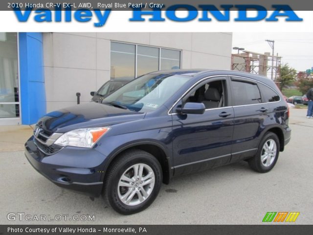 2010 Honda CR-V EX-L AWD in Royal Blue Pearl
